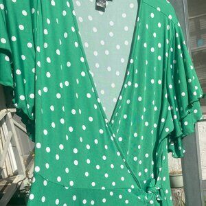 Polka- Dot Wrap Dress